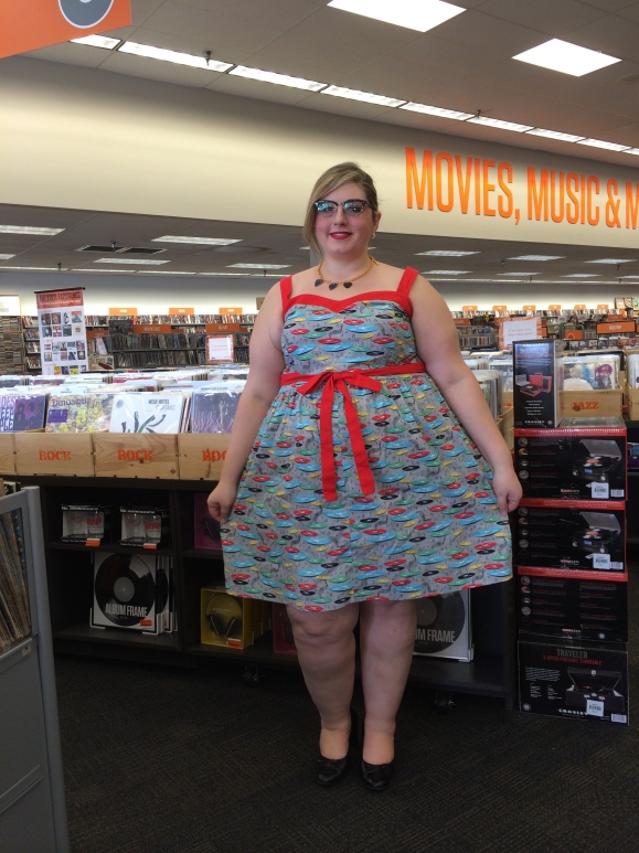 Dress up '50s style! For the Record Books Dress